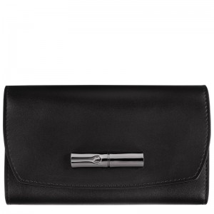 Longchamp Le Roseau Wallet Negras | ES1890362