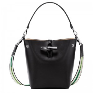 Longchamp Le Roseau Xs Bucket Bag Negras | DY8670143