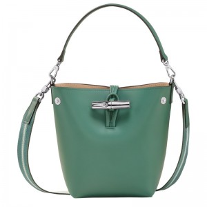 Longchamp Le Roseau Xs Bucket Bag Sage | HG9165208