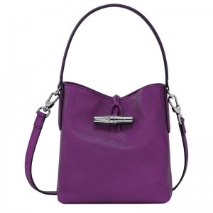 Longchamp Le Roseau Xs Bucket Bag Violet | CZ3190825