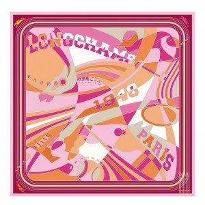 Longchamp Longchamp League Silk Scarf 90 Naranjas | WT6107834