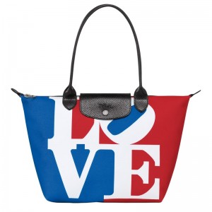 Longchamp Longchamp X Robert Indiana M Tote Bag Blancas | LW4835971