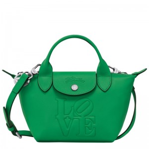 Longchamp Longchamp X Robert Indiana Xs Handbag Verde | TE4396782