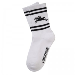 Longchamp Socks Blancas | VT7893546