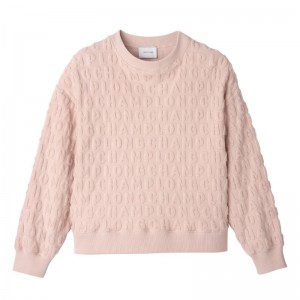 Longchamp Sweatshirt Nude | WX4613502