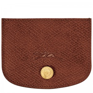 Longchamp Épure Card Holder Marrones | ZX5286974