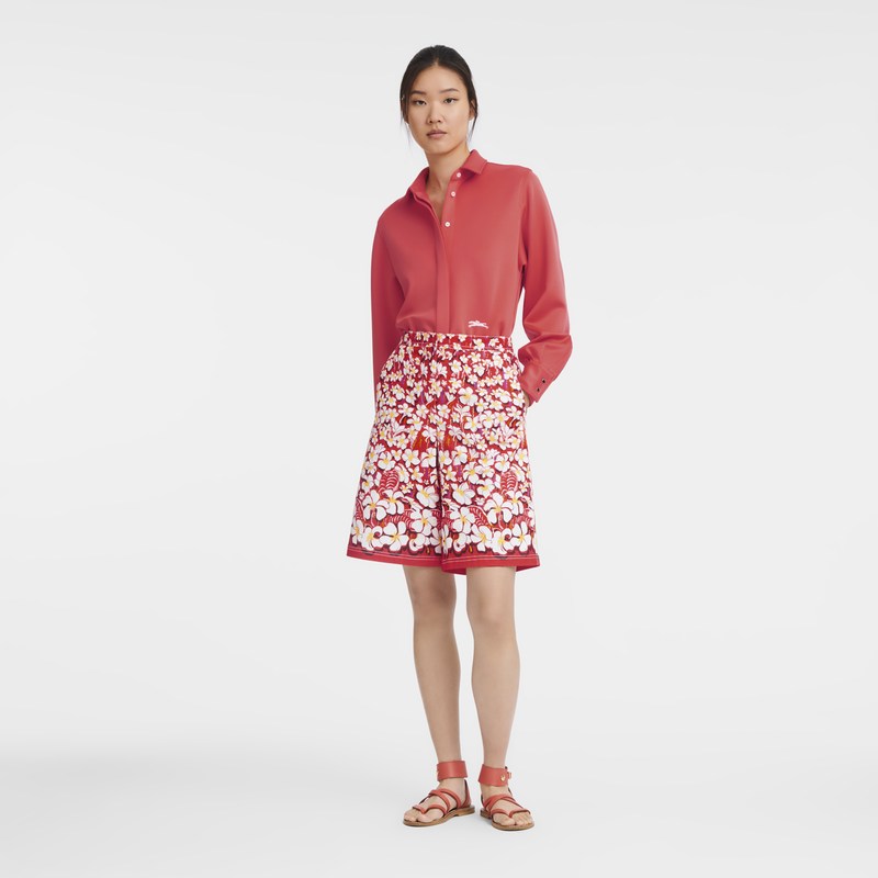 Longchamp Bermuda Shorts Strawberry | VQ4179328