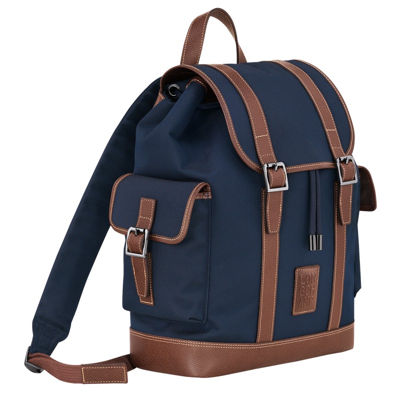 Longchamp Boxford Backpack Azules | RL0356914