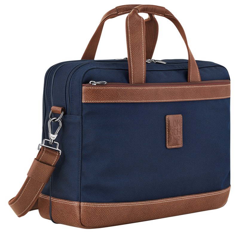 Longchamp Boxford L Briefcase Azules | YP1657489