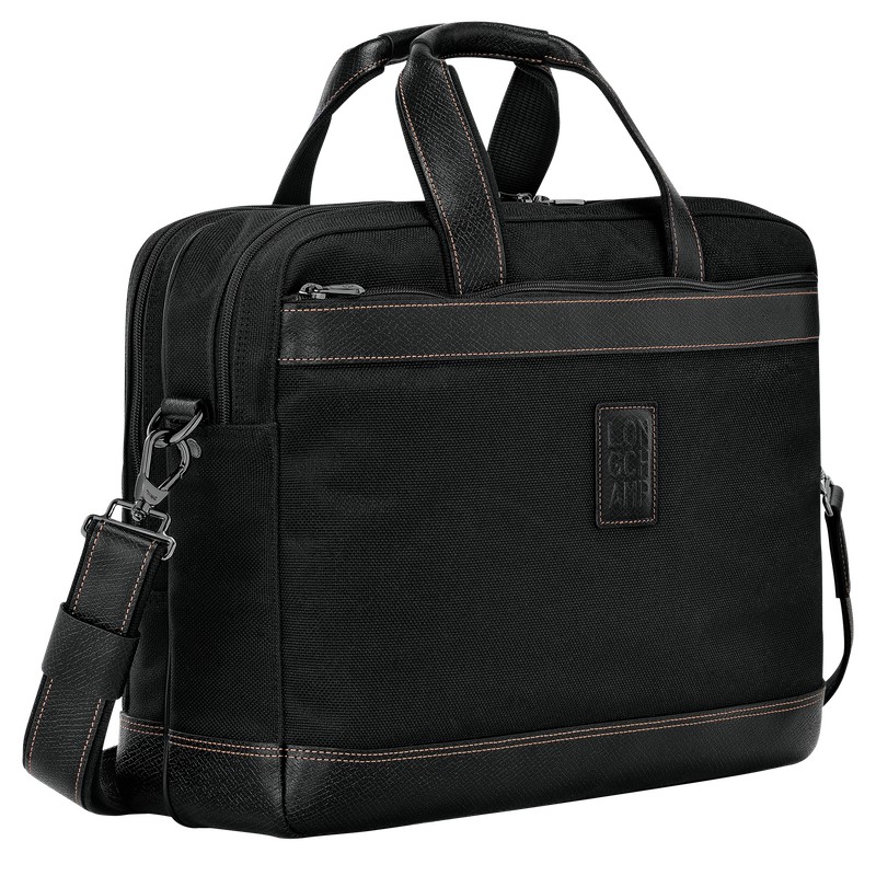 Longchamp Boxford L Briefcase Negras | ER0795836