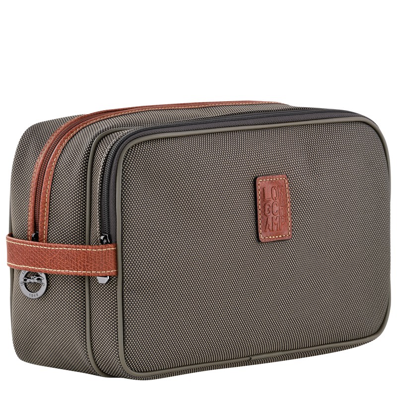 Longchamp Boxford Toiletry Case Marrones | XK9862031