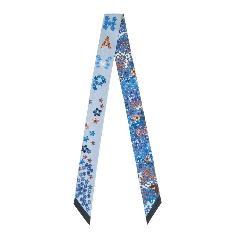 Longchamp Collier De Fleurs Bandeau Azul Marino | LR9647125