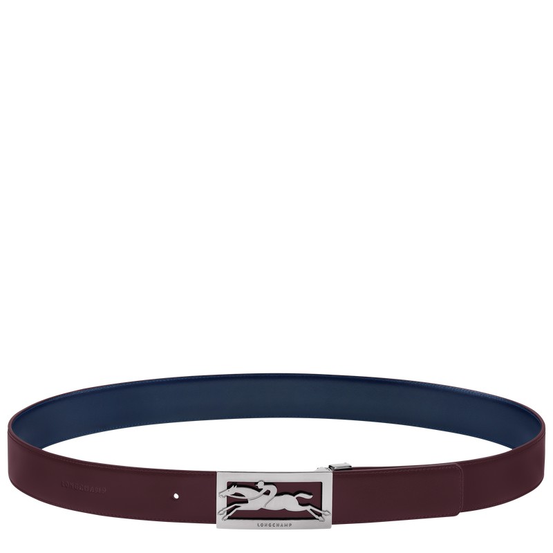 Longchamp Delta Box Belt Azul Marino Burdeos | VF0796243