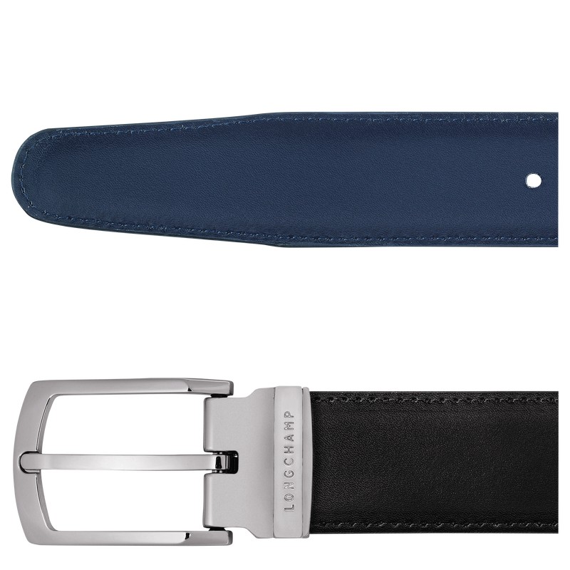 Longchamp Delta Box Belt Negras Azul Marino | EA4059268