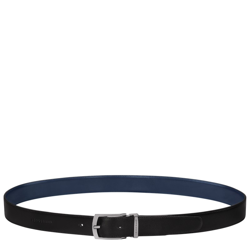 Longchamp Delta Box Belt Negras Azul Marino | EA4059268