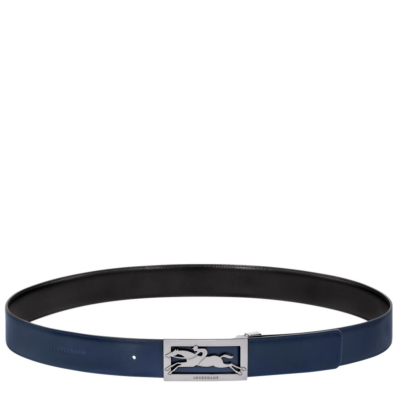 Longchamp Delta Box Belt Negras Azul Marino | HL2856091