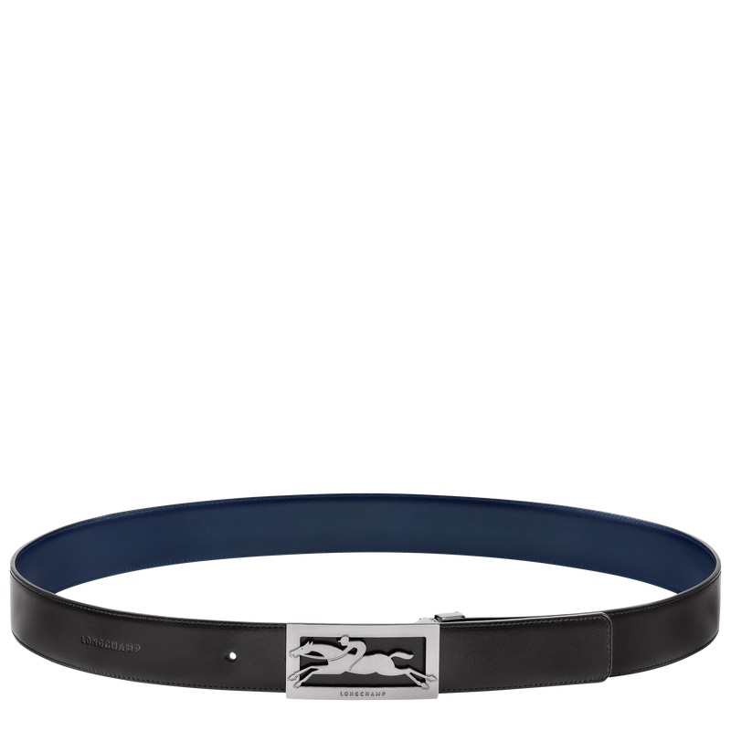 Longchamp Delta Box Belt Negras Azul Marino | HL2856091