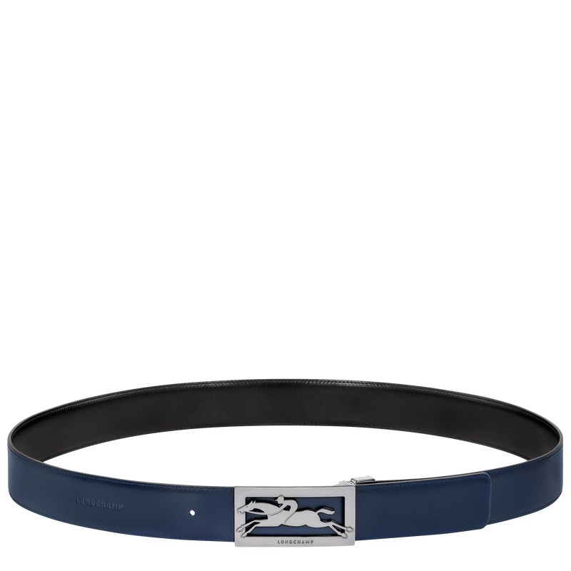 Longchamp Delta Box Belt Negras Azul Marino | MF6912378