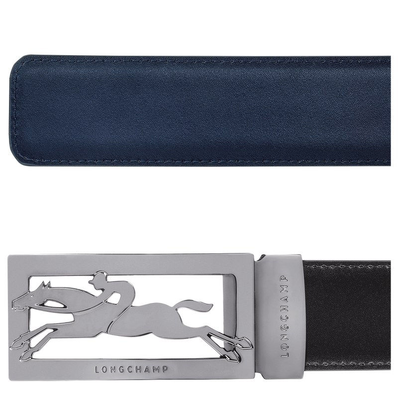 Longchamp Delta Box Belt Negras Azul Marino | MF6912378