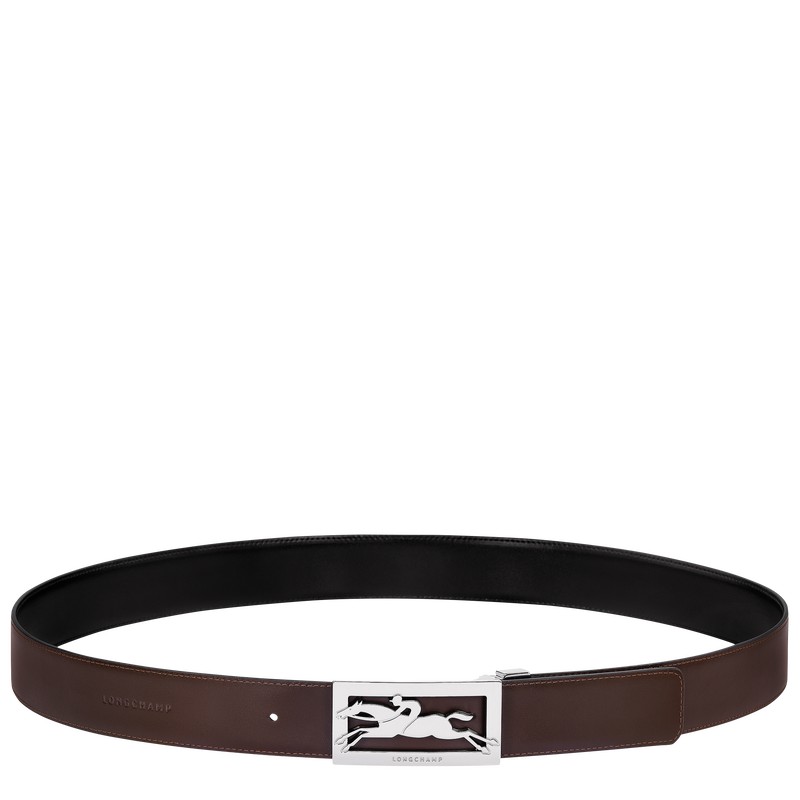 Longchamp Delta Box Belt Negras | SY4768201