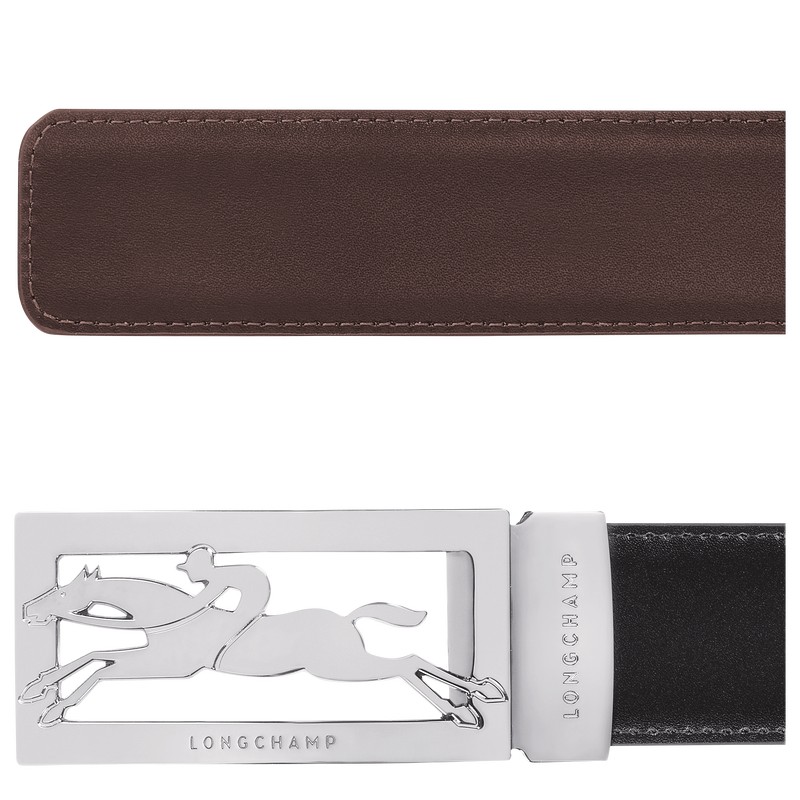 Longchamp Delta Box Belt Negras | SY4768201