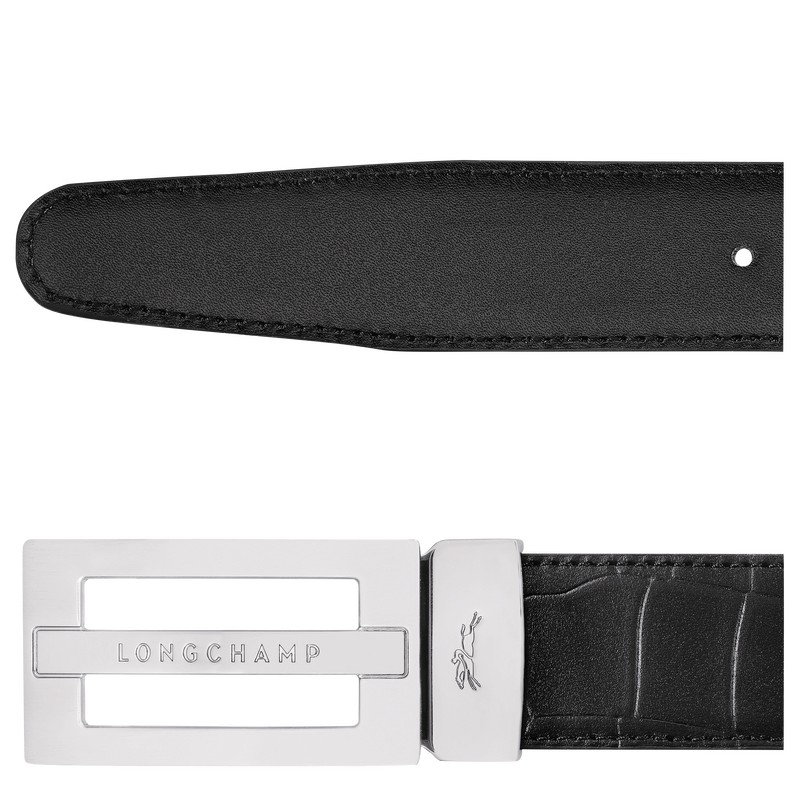 Longchamp Delta Box Belt Negras | SY5978241