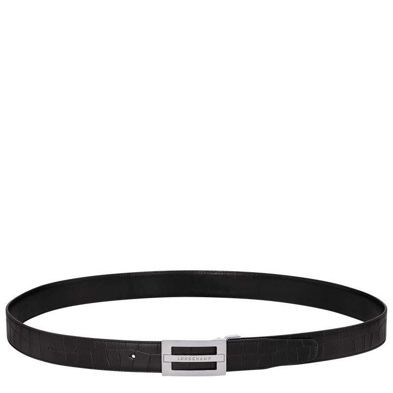 Longchamp Delta Box Belt Negras | SY5978241