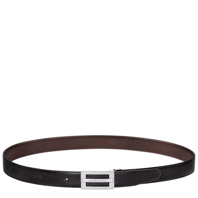 Longchamp Delta Box Belt Negras | XD8673519