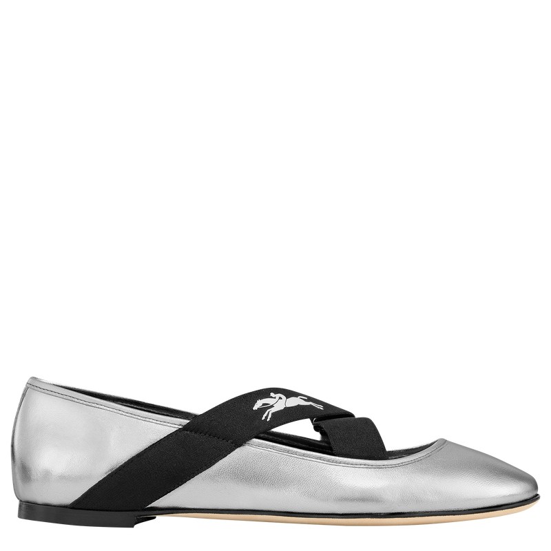 Longchamp Energy Ballerinas Plateadas | AQ4278516