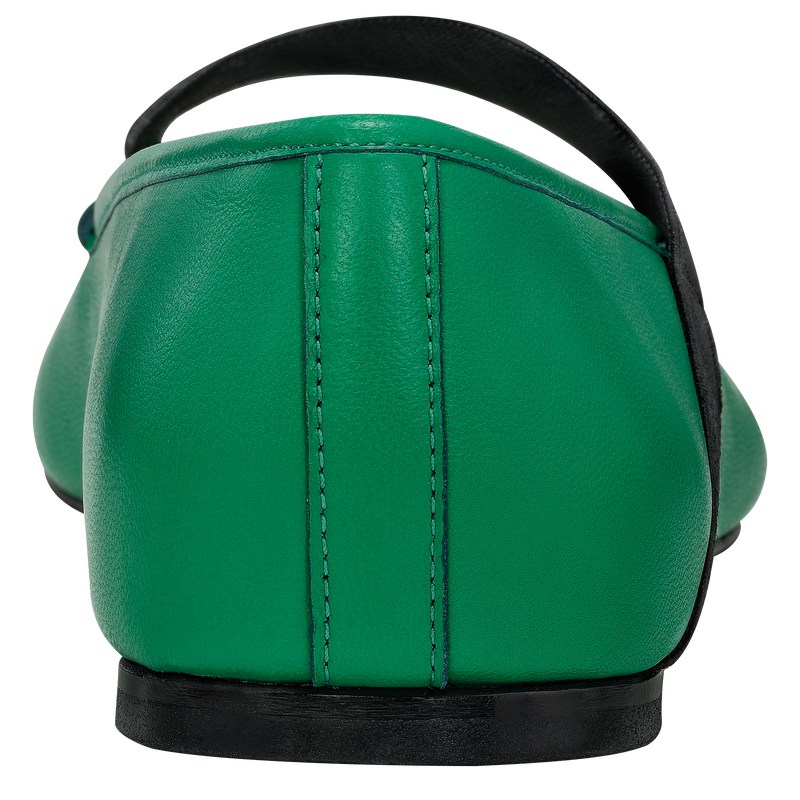 Longchamp Energy Ballerinas Verde | LX8546319