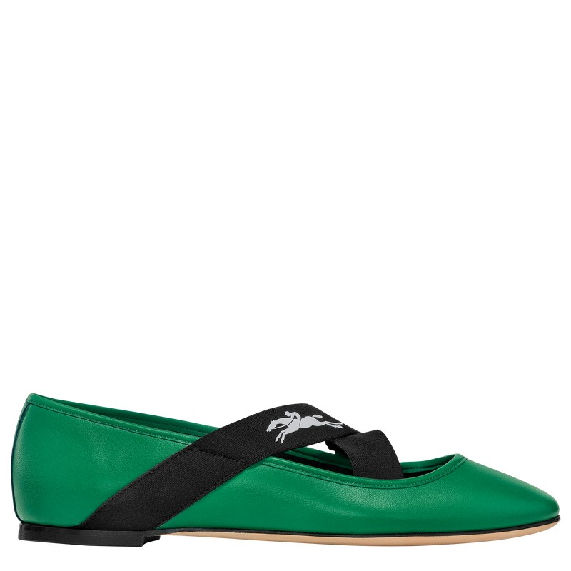 Longchamp Energy Ballerinas Verde | LX8546319