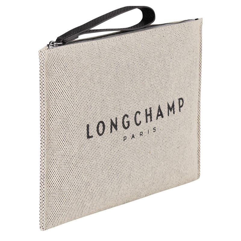 Longchamp Essential Pouch Ecru | YR0829165