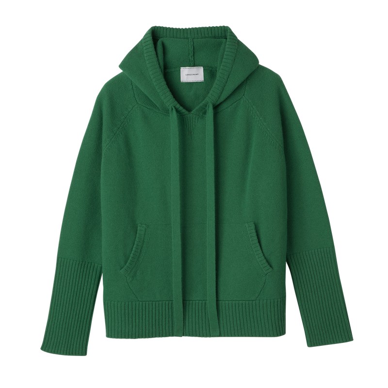 Longchamp Hoodie Jumper Verde | OK4075928