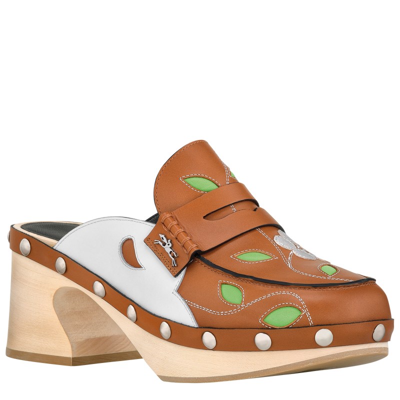 Longchamp La Cigale Clogs Cognac | TA0278519