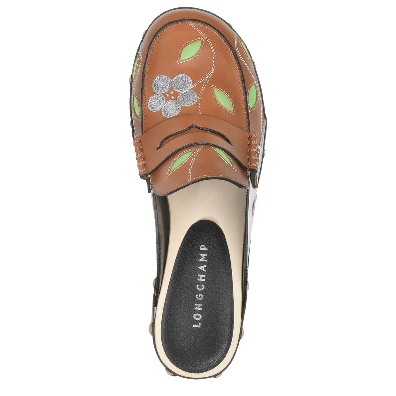 Longchamp La Cigale Clogs Cognac | TA0278519