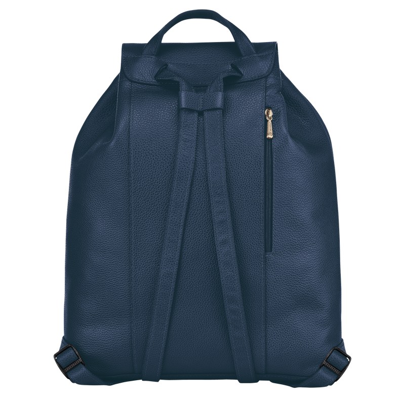 Longchamp Le Foulonné Backpack Azul Marino | XT0369287