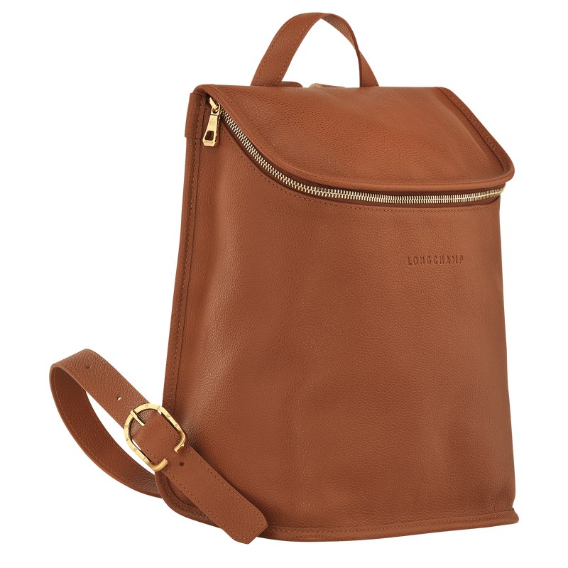 Longchamp Le Foulonné Backpack Caramel | FB9713650