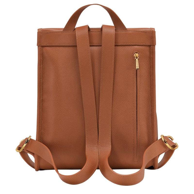 Longchamp Le Foulonné Backpack Caramel | FB9713650