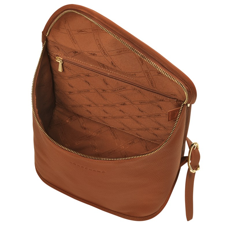 Longchamp Le Foulonné Backpack Caramel | FB9713650