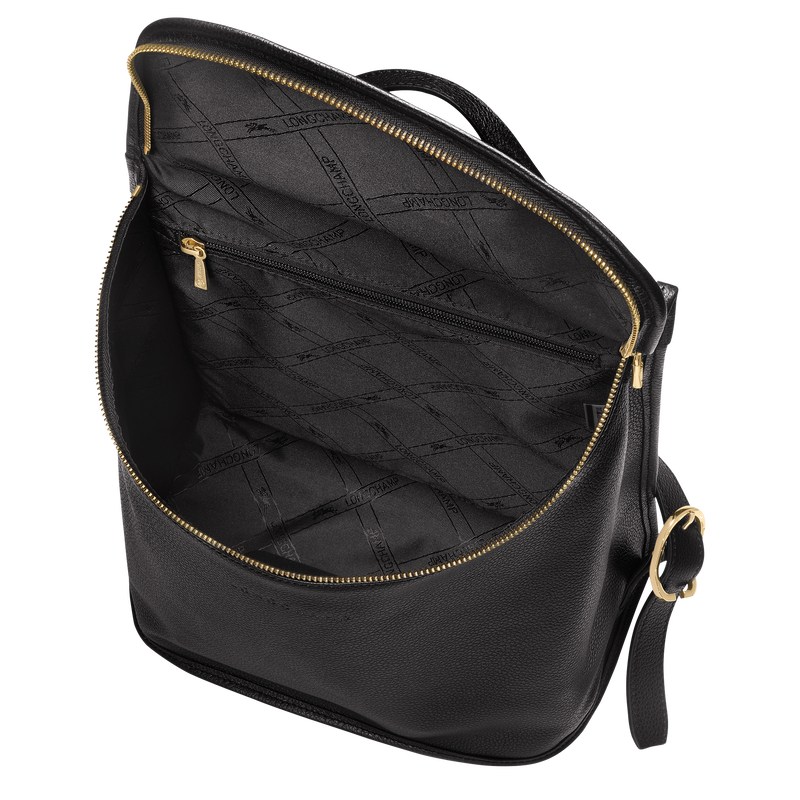 Longchamp Le Foulonné Backpack Negras | TY4259381