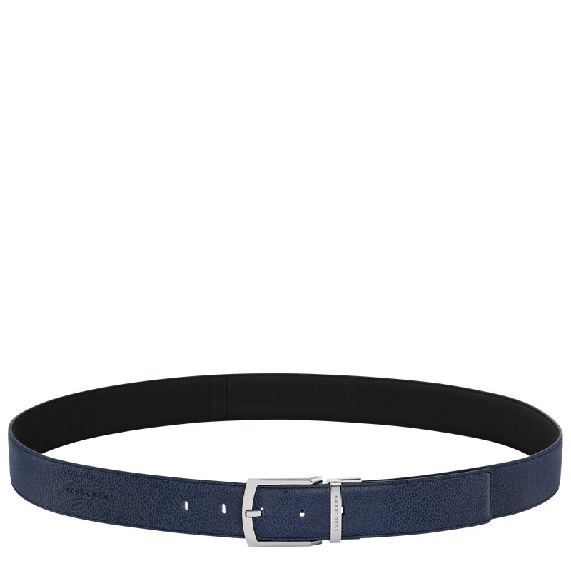 Longchamp Le Foulonné Belt Azul Marino Negras | EI6312709