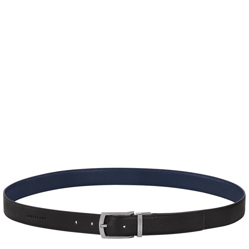 Longchamp Le Foulonné Belt Negras Azul Marino | GL3965270