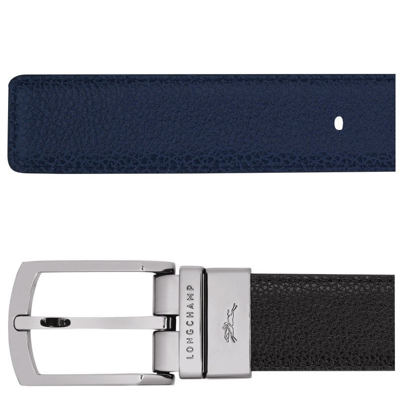 Longchamp Le Foulonné Belt Negras Azul Marino | ZM5280347