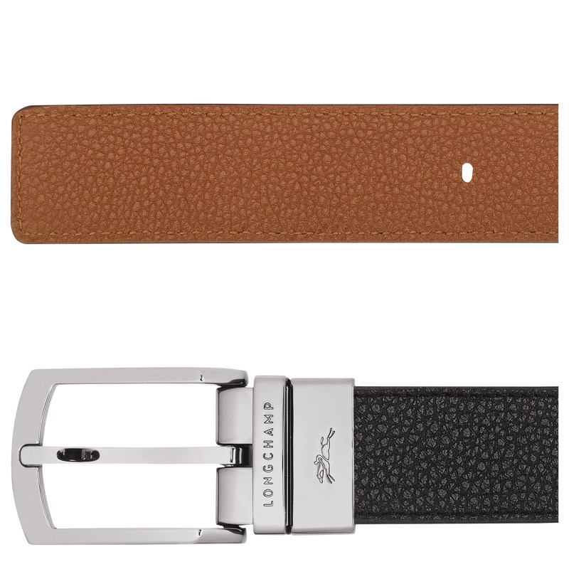 Longchamp Le Foulonné Belt Negras | YE6943105