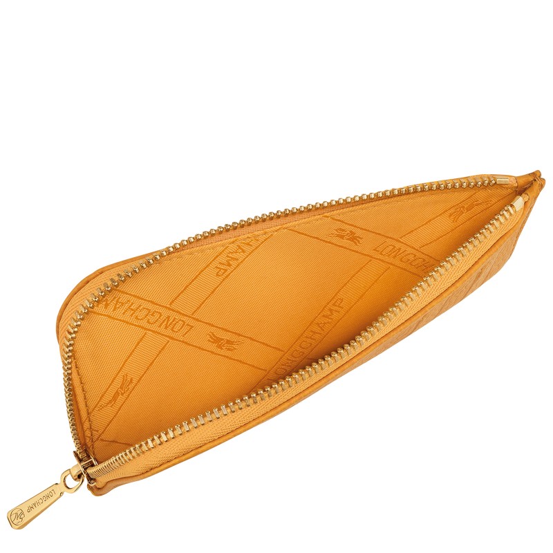 Longchamp Le Foulonné Card Holder Albaricoque | OC8350192