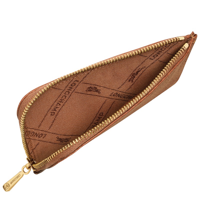 Longchamp Le Foulonné Card Holder Caramel | IV3185792