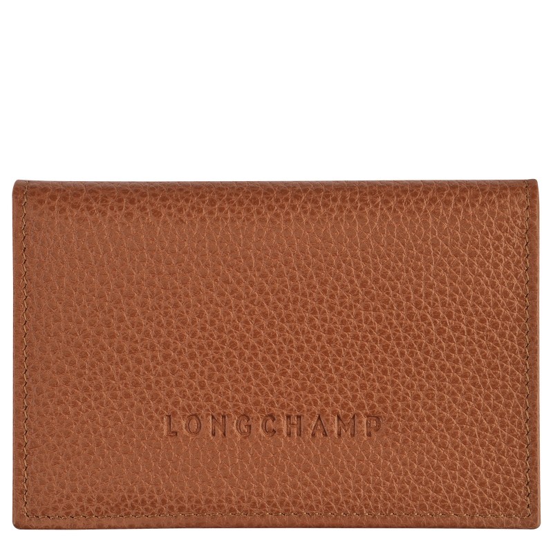 Longchamp Le Foulonné Card Holder Caramel | LZ8924370