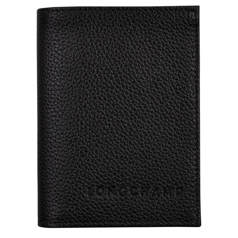 Longchamp Le Foulonné Card Holder Negras | TH9485320