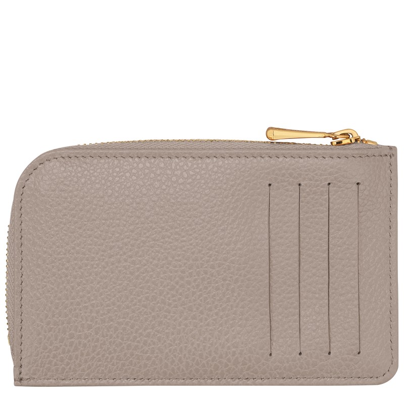 Longchamp Le Foulonné Card Holder Turtledove | ET6984730