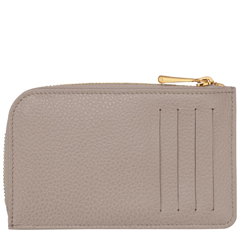 Longchamp Le Foulonné Card Holder Turtledove | BX4027851